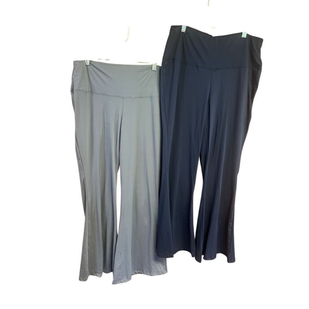 No Brand Wide Leg  Lounging Pants (2) pr Sz 2XL NWOT